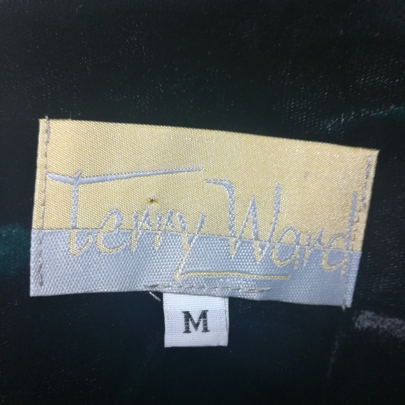 Terry Ward vintage crushed velvet long sleeve - Picture 7 of 8